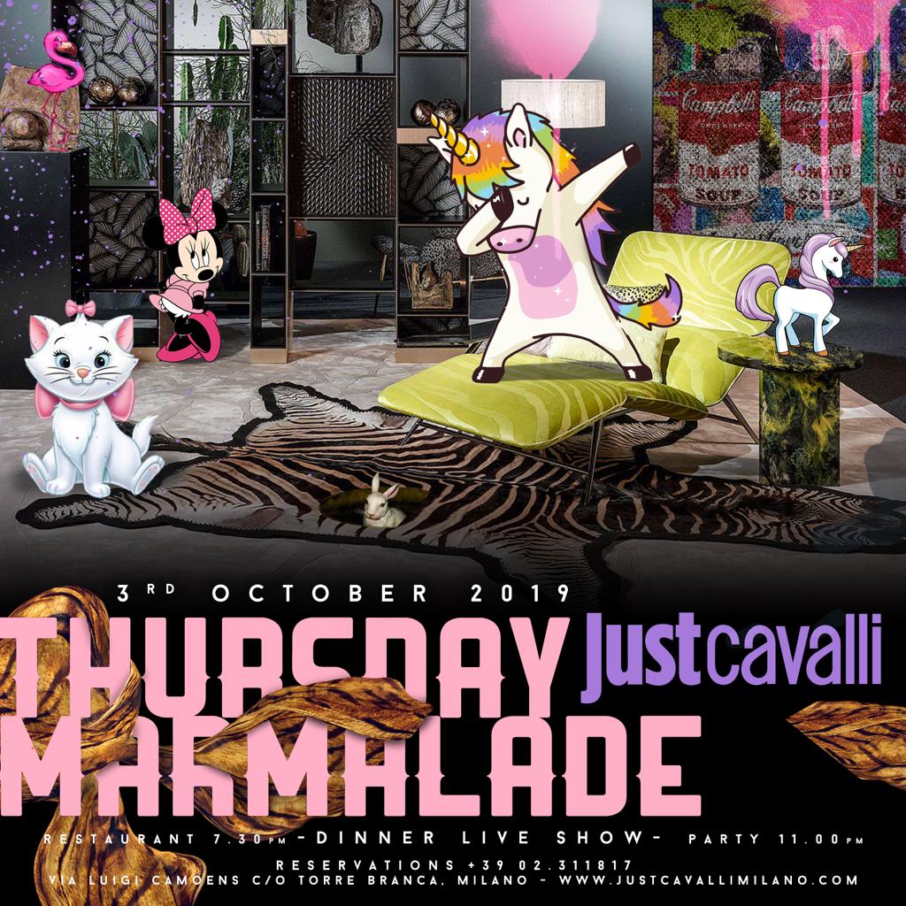 Sustainable Thursday Marmalade al Just Cavalli Milano